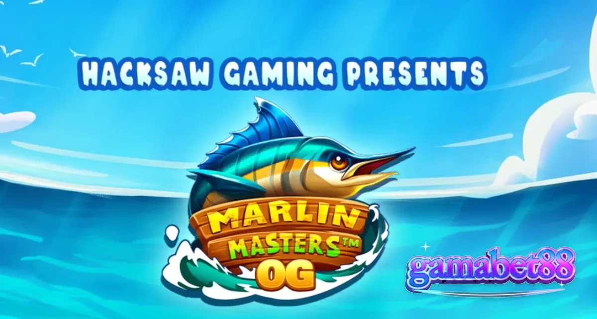 Tampilan visual slot Marlin Masters OG dengan tema memancing di samudra